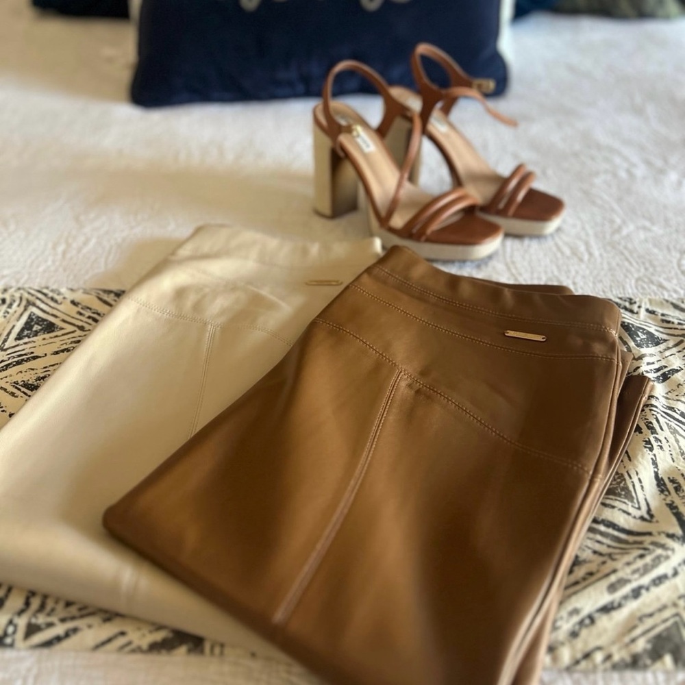 Marc New York Tan and Cream Leggings